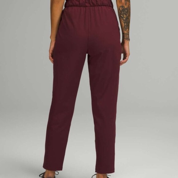 Lululemon Stretch High-Rise Pant 7/8 Length Red Merlot - Picture 2 of 16